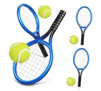 ibasenice 4 Juegos Mini Raquetas y de Tenis Miniatura Decoración para Mini Accesorio Portátil y para Aficionados al Tenis Color Azul