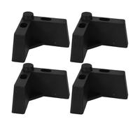 ibasenice 4 Patas de plástico en Forma de L para sofá, elevadores Ajustables para Patas de sofá, armarios, pies de Muebles con Tornillos M5 para mesita de Noche, Soporte de TV, cómoda o Silla (10