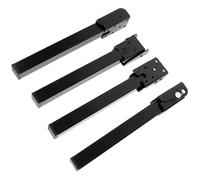 ibasenice 4 Patas Plegables de Hierro para Mesa de Cama y Ordenador Portátil, Fácil Instalación, Soporte Resistente para Muebles Pequeños Hogar