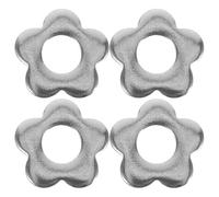 ibasenice 4 perlas de acero inoxidable para tamizar matcha - Pesas de tamizado con forma de flor de cerezo de 1,5 cm para obtener té japonés sin grumos, que permiten desmenuzar el matcha suavemente.
