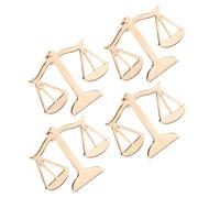 ibasenice 4 Piezas Broche de Balanza de Justicia de Metal Pin de Solapa de Vestir Broche de Traje Masculino para Hombre Accesorios de Vestir para Hombre Pin de Solapa de Balanza de Justicia