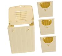 ibasenice 4 Piezas Caja de Cría de Aves Nido Colgante de Plástico para Periquitos y Aves Exóticas Casa de Anidación Práctica para y