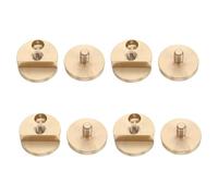 ibasenice 4 Piezas Clips de Soporte para Espejo de Latón Dorado, Abrazaderas de Montaje de Pared para Espejo de Vidrio, Soporte Firme y Compatible para Tocador y Baño