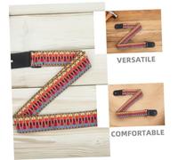 ibasenice 4 Piezas Correa Tejida para Ukulele Bohemia Ajustable Algodón para Ukulele Banjo Accesorio Guitarra Ethnic
