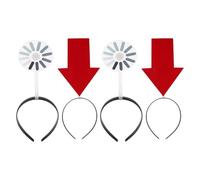 ibasenice 4 Piezas Diadema Flecha Giratoria Acrílica para Adultos, Fiesta | Diseño Llamativo y Cómodo, Visible entre Multitudes, Estilo Creativo para Halloween, Navidad y Despedidas