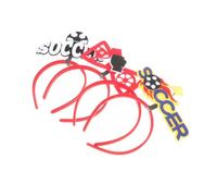 ibasenice 4 Piezas Diademas Temáticas de Fútbol Fiesta Accesorios Decorativos de Cabello Diademas de Competición Deportiva Celebraciones de Fútbol