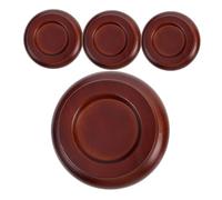 ibasenice 4 Piezas Estera De Piano Cubrepiernas De Piano Accesorios Para Pianos Copas Con Ruedas Para Piano Vertical Tazas De Ruedas De Piano De Protector De Pianos Coffee Madera