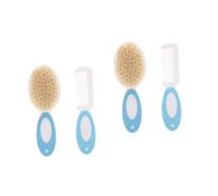 ibasenice 4 Piezas Juego De Cepillos Para Bebe Cepillo Masajeador Champú Contra La Caspa Peine Para El Cabello Cepillo De Pelo De Bebé Niño Abdominales Botiquín De Enfermería Cuero Cabelludo