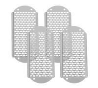 ibasenice 4 Piezas Limas para Pies Rosas Profesionales Herramienta Ergonómica para Eliminar Durezas y Piel Muerta Exfoliador Compacto para Cuidado de Pies