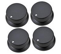 ibasenice 4 Piezas mando reemplazo de la perilla de audio amplificador de bajo perillas de tono de volumen guitarra juego de guitarra aluminio Accesorios sombrero de copa suite