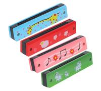 ibasenice 4 Piezas Melódica Infantil Harmónica Armónicas Instrumento Musical Para Juguete Instrumento Para Organo Madera