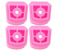 ibasenice 4 Piezas Pastilla de Freno para Patines en Línea de Goma Rosa | Accesorio para Patinaje, Mejora Control y Seguridad, Uso para Adultos, Color Rosa