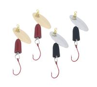 ibasenice 4 Piezas Señuelos Artificiales de Pesca de Tungsteno con Ganchos para Pesca Agua Cebos Falsos para la