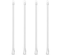 ibasenice 4 Piezas Varita para Persianas, Palo para Persiana de Cortina Transparente de 15 Pulgadas, PP, Gancho y Agarre, Dispositivo de Apertura y Cierre para Ventanas y Cortinas