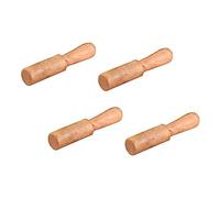 ibasenice 4 Uds Cuenco De Música Budista Palo De Madera Cuenco De Yoga Cuenco De Palo Accesorio De Cuenco De Canto Batidor De Gong De Madera Cuenco Curativo
