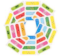 ibasenice 40 Vendajes Adhesivos para Heridas Dibujos Animados, Material Pe, Fuerte Adhesividad, Ideales para Uso Diario y Viajes, Paquete Portátil para Niños