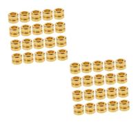 ibasenice 40piezas Perlas Para Cuerdas De Guitarra Folk Repuestos De Metal Para Mejora De Sonido Compatible Guitarras Acústicas Prácticas y Duraderas