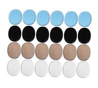 ibasenice 48piezas Almohadillas De Gel Silicona Para Autoadhesivas Transparente Café Azul y Negro Amortiguador De Ruido y Control De Sonido Para Batería y Percusión
