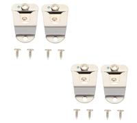 ibasenice 4juegos Soporte De Micrófono De Metal Para Cb Radio De Clips Colgantes Tornillos Compatible y Fácil Instalación y Alta Durabilidad