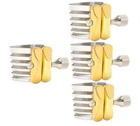ibasenice 4piezas Abrazadera De Saxofón De Acero Inoxidable Clip Profesional Para Cañas De Saxo Accesorio Musical Duradero y Estable Compatible Saxofones Soprano y Tenor
