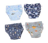 ibasenice 4piezas Braguitas De Entrenamiento Para Bebés De Algodón Lavables Braguitas Absorbentes Para Ir Al Baño Para Niñas Pequeñas Casa o Escuela