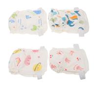 ibasenice 4piezas Braguitas de Entrenamiento para Bebés Reutilizables de Algodón Lavable Dibujos Animados Absorbentes para Ir al Baño Adecuado para Pequeños para Uso Diario Casa o Escuela