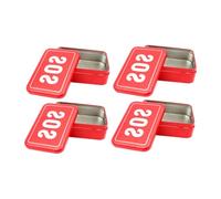 ibasenice 4piezas Caja De Almacenamiento Sos Para Herramientas De Portátil Compacta y Ligera Rojo Para Exterior y Organizador De Equipos De Emergencia