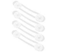 ibasenice 4piezas Cerraduras De Seguridad Para Muebles y Refrigeradores De Ajustables y Transparentes Protección Antipinzamiento y Electrodomésticos