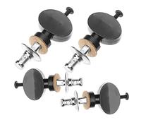 ibasenice 4piezas Clavijas De Afinación De Metal Para Ukelele De Clavijas Pequeñas Ajustables Para Cuerdas Repuesto Duradero Para Afinadores De Guitarra y Ukulele Color Negro