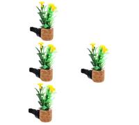 ibasenice 4piezas Clip De Ventilación Para Automóvil Diseño De Maceta De Planta Simulada Decoración De Interiores Para Coches Clip Aromatizante De Cork Para Mujeres y Colaboradores