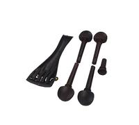 ibasenice 4piezas Cordal De Violín Ébano Con Afinadores Incorporados De Afinación Accesorios De Violín