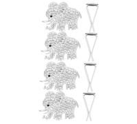 ibasenice 4piezas Difusores De Aire Para Auto Clips De Ventilación De Elefante Decorativos Cristales Aromaterapia Para Interiores De Vehículo Accesorios Elegantes Para Mujeres