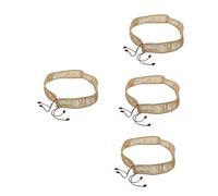 ibasenice 4piezas Funda Decorativa De Cuerda De Yute Para Etéreo Protección y Estilo Vintage Para Cuerda Tejida Mano Para Personalizar Tu Instrumento Musical