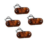 ibasenice 4piezas Luces Marcador Laterales Led Amarillas Para Camión Remolque Lámparas Indicadoras Estables y Compactas Fácil Instalación y Mantenimiento