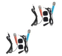 ibasenice 4piezas Micrófono Miniatura para Teléfonos Karaoke y Grabaciones Compatible Dispositivos Electrónicos Ligero y Portátil para Cantar y Streaming