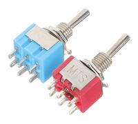 ibasenice 4piezas Mini Interruptores De Efecto Para Guitarra Pedal Bypass Interruptores Posiciones Para Ampli y Equipos Musicales