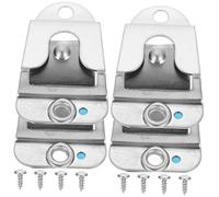 ibasenice 4piezas Soporte De Micrófono Clips De Hanger Para Micrófono De Mano Compatible Con Radio Cb y Automóviles Paquete De Instalación Con Tornillos Diseño Compacto y Ligero