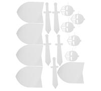 ibasenice 5 Juegos DIY Medieval Knight Craft Kit con Escudo y Máscara de Cartón sin para Accesorios para Disfraz de Halloween Manualidades para Fiestas Infantiles rol