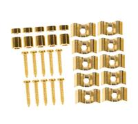 ibasenice 5 Juegos Estabilizadores De Cuerdas De Guitarra De Acero Inoxidable Sujetadores De Cuerdas Con Tornillo Espaciador Compatibles Con Guitarras Eléctricas