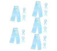 ibasenice 5 Juegos Insignia de correa de hombro de maternidad faja de baby shower para decoración del marco del baby shower foto accesorios cinturón ceremonial Regalo bebé alfiler