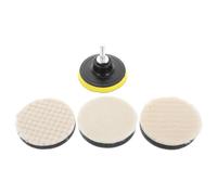 ibasenice 5 Juegos Kit de Almohadillas para Pulir Ruedas y Vehículos Diseño Compacto y Materiales de Esponja E Imitación de Lana para Uso Móvil y Acabado Profesional Color Color Aleatorio