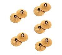 ibasenice 5 Pares Platillos Para Danza Del Vientre Platillos Para Bailar Platillo De Dedo De Danza Del Vientre Platillos De Dedo Saroyan Instrumento De Dedo De Baile Cobre Mini Vestir Niño