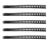 ibasenice 5 Piezas Bisagra de Hojas Sueltas 30 Agujeros, Plástico Negro, para Libro y Cuaderno, Recortable, para Hacer Libros y Bricolaje DIY