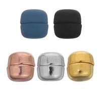 ibasenice 5 Piezas Broches Magnéticos para Pañuelos Cierre Magnético sin Enganches Diseño Redondo Plata Rosa Negro y Azul Sujetador Versátil para Ropa Bufandas y Vestidos