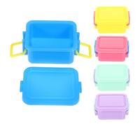 ibasenice 5 Piezas Caja de Almacenamiento para Casa de Muñecas Mini Contenedores Tapa Organizador Apilable para Casa de Muñecas Decoraciones