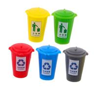 ibasenice 5 Piezas Casa de Muñecas Pequeños Contenedores Realistas para Paisajes Miniatura y Maquetas Arquitectónicas