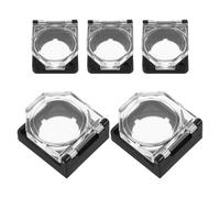 ibasenice 5 Piezas Cubierta Protectora Transparente para Botón de Interruptor Industrial 22mm de Pc, Fácil Instalación y Resistente para Lavadora y Lavavajillas en Hogar