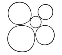 ibasenice 5 Piezas De Anillos De Retención De Hierba para Peceras Anillos De Alimentación Flotantes Pecera Redonda Alimentación De Peces Anillos De Lenteja De Agua Sustrato