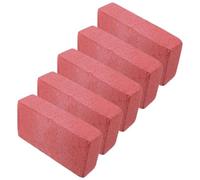 ibasenice 5 Piezas Ladrillo de Espuma de Utilería para Cine, Bloque de Espuma Rojo, Portátil y Rompible a Mano, Forma de Ladrillo Realista para Escenas de Película y Comedia Teatral