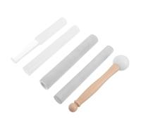 ibasenice 5 Piezas Mazo para Cuenco de Cristal Diseño Ergonómico y Material Acrílico Adecuado para Meditación y Actividades en Grupo Aplicación Versátil